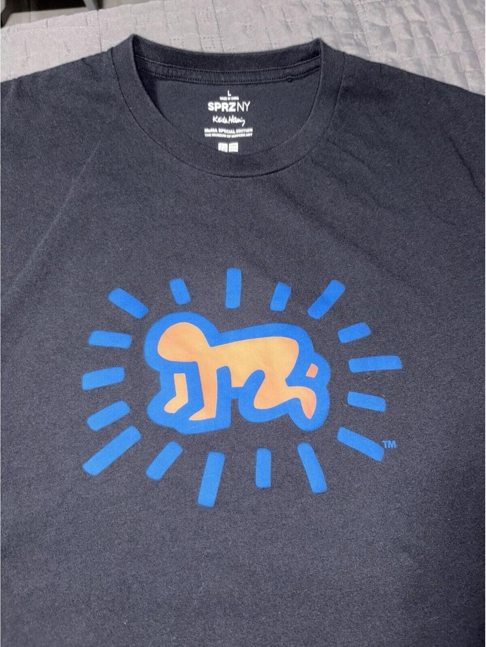 KEITH HARING x UNIQLO 'Radiant Baby' SPRZ ARCHIVE Art Black Size Large